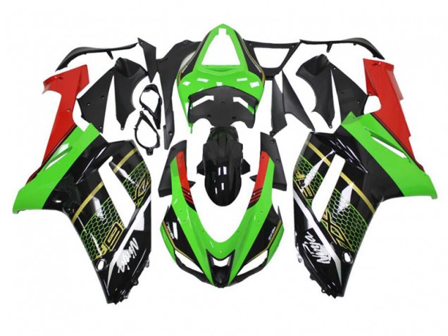 ABS 2007-2008 Green Black Kawasaki ZX6R Motorcycle Fairing Kit Canada ABS 2007-2008 Green Black Kawasaki ZX6R Motorcycle Fairing Kit Canada