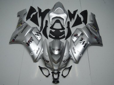 ABS 2007-2008 Silver West Kawasaki ZX6R Replacement Fairings Canada