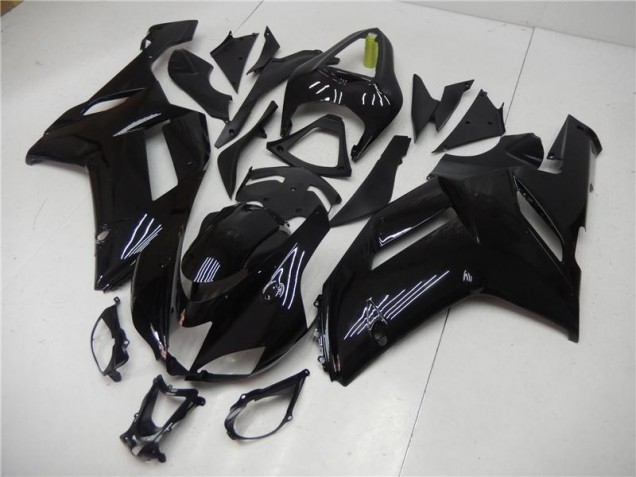 ABS 2007-2008 Glossy Black Kawasaki ZX6R Motorcycle Bodywork Canada ABS 2007-2008 Glossy Black Kawasaki ZX6R Motorcycle Bodywork Canada