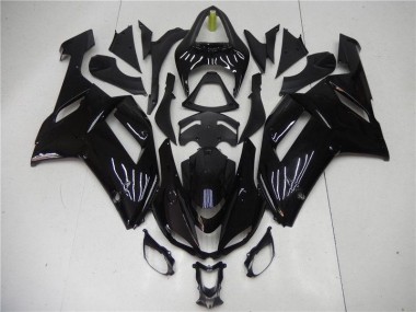 ABS 2007-2008 Glossy Black Kawasaki ZX6R Motorcycle Bodywork Canada