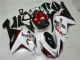 ABS 2007-2008 White Black Red Kawasaki ZX6R Motorbike Fairings Canada ABS 2007-2008 White Black Red Kawasaki ZX6R Motorbike Fairings Canada