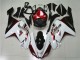 ABS 2007-2008 White Black Red Kawasaki ZX6R Motorbike Fairings Canada ABS 2007-2008 White Black Red Kawasaki ZX6R Motorbike Fairings Canada