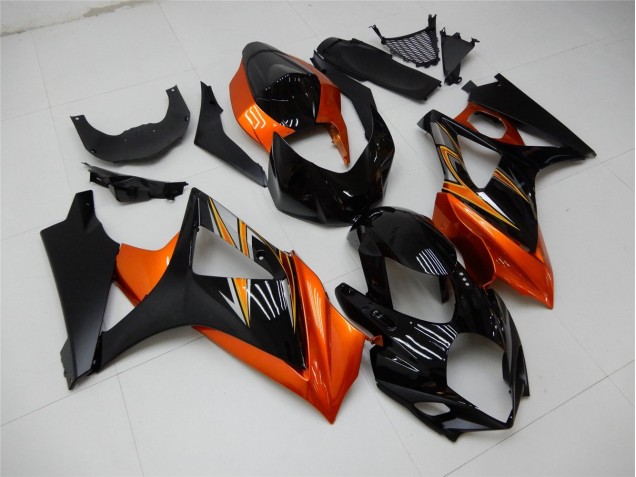 ABS 2007-2008 Orange Black Suzuki GSXR 1000 K7 Motor Fairings Canada ABS 2007-2008 Orange Black Suzuki GSXR 1000 K7 Motor Fairings Canada