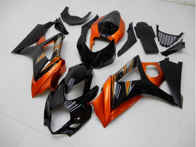 ABS 2007-2008 Orange Black Suzuki GSXR 1000 K7 Motor Fairings Canada ABS 2007-2008 Orange Black Suzuki GSXR 1000 K7 Motor Fairings Canada