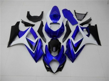 ABS 2007-2008 Blue White Black Suzuki GSXR 1000 K7 Motorcylce Fairings Canada