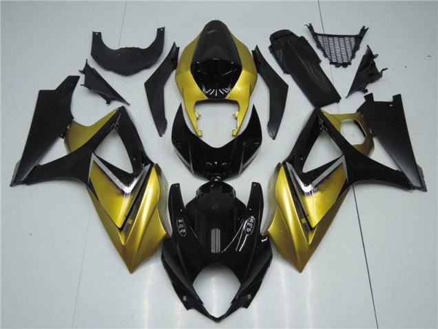 2007-2008 Gold Black Suzuki GSXR 1000 K7 Motorbike Fairing Canada