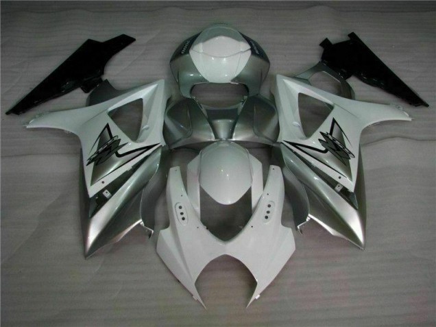 ABS 2007-2008 Silver White Suzuki GSXR 1000 K7 Motorbike Fairing Canada ABS 2007-2008 Silver White Suzuki GSXR 1000 K7 Motorbike Fairing Canada