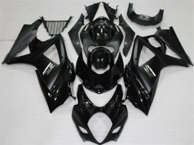 2007-2008 Black Suzuki GSXR 1000 K7 Motorcycle Replacement Fairings Canada