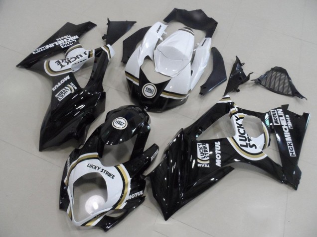 ABS 2007-2008 Black Lucky Strike Suzuki GSXR 1000 K7 Bike Fairings Canada ABS 2007-2008 Black Lucky Strike Suzuki GSXR 1000 K7 Bike Fairings Canada