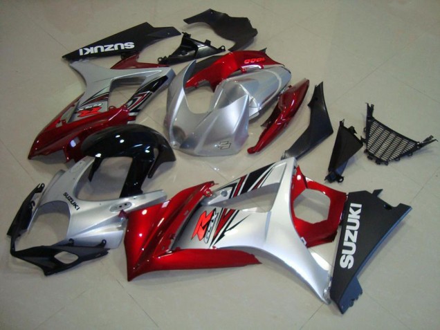 ABS 2007-2008 Red Black Silver Suzuki GSXR 1000 K7 Motorcycle Replacement Fairings Canada ABS 2007-2008 Red Black Silver Suzuki GSXR 1000 K7 Motorcycle Replacement Fairings Canada