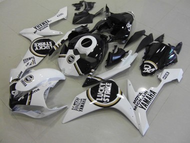 ABS 2007-2008 Black Lucky Strike Yamaha YZF R1 Moto Fairings Canada
