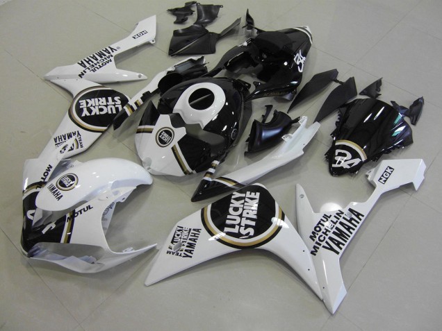 ABS 2007-2008 Black Lucky Strike Yamaha YZF R1 Moto Fairings Canada