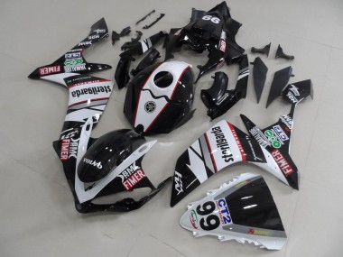 ABS 2007-2008 Black White Stickers Packs Yamaha YZF R1 Motorcycle Fairings Kit Canada