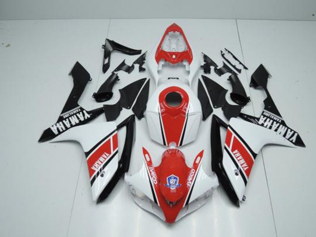 ABS 2007-2008 Factory Red White Yamaha YZF R1 Motorbike Fairing Canada ABS 2007-2008 Factory Red White Yamaha YZF R1 Motorbike Fairing Canada