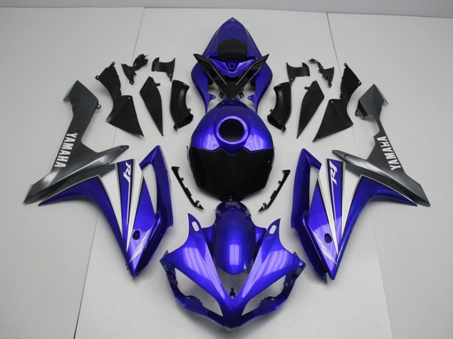 ABS 2007-2008 Blue White Yamaha YZF R1 Bike Fairing Kit Canada
