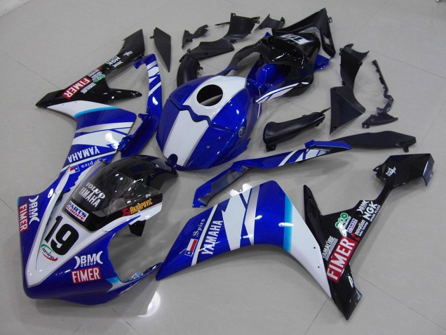 ABS 2007-2008 White Blue Yamaha YZF R1 Moto Fairings Canada ABS 2007-2008 White Blue Yamaha YZF R1 Moto Fairings Canada