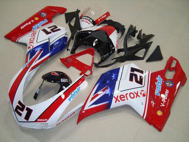 ABS 2007-2014 Xerox 21 Ducati 848 1098 1198 Moto Fairings Canada ABS 2007-2014 Xerox 21 Ducati 848 1098 1198 Moto Fairings Canada