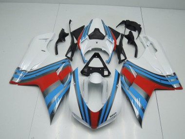 2007-2014 Blue White Red Ducati 848 1098 1198 Motorcyle Fairings Canada