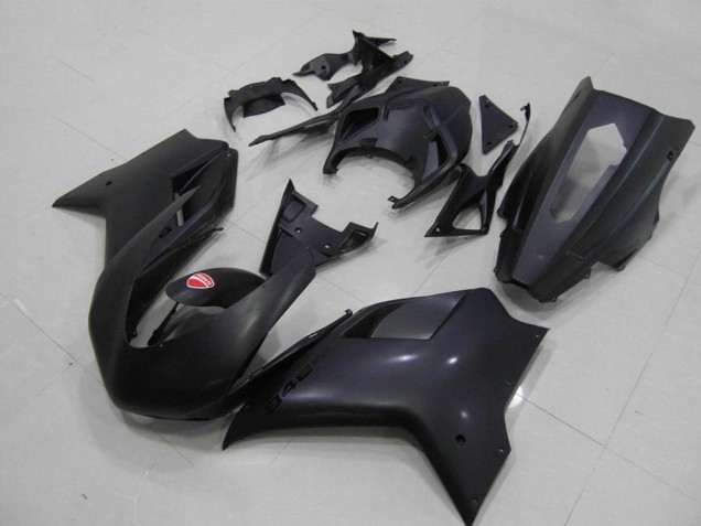 ABS 2007-2014 Matte Black Racing Verision Ducati 848 1098 1198 Bike Fairings Canada ABS 2007-2014 Matte Black Racing Verision Ducati 848 1098 1198 Bike Fairings Canada