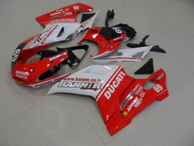 ABS 2007-2014 Orange Banner 69 Ducati 848 1098 1198 Replacement Fairings Canada