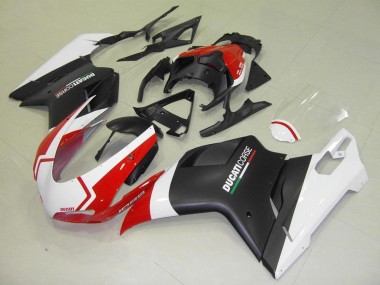 ABS 2007-2014 Matte Black White Red Ducati 848 1098 1198 Motorcycle Fairing Kit Canada