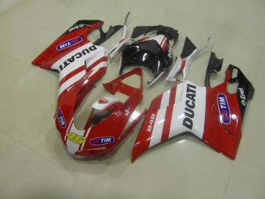 ABS 2007-2014 Red 46 Ducati 848 1098 1198 Motorcycle Fairings Canada