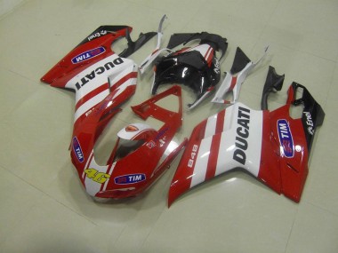 2007-2014 Red 46 Ducati 848 1098 1198 Motorcycle Fairings Canada