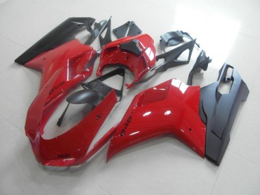 ABS 2007-2014 Red Black Ducati 848 1098 1198 Motorcycle Fairing Kits Canada
