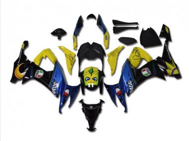ABS 2008-2010 Blue Shark Kawasaki ZX10R Bike Fairings Canada