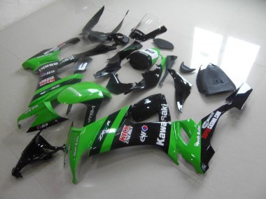 2008-2010 Green Black Kick Kawasaki ZX10R Replacement Motorcycle Fairings Canada