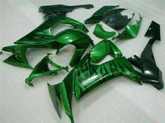 ABS 2008-2010 Green Flame Kawasaki ZX10R Bike Fairings Canada ABS 2008-2010 Green Flame Kawasaki ZX10R Bike Fairings Canada