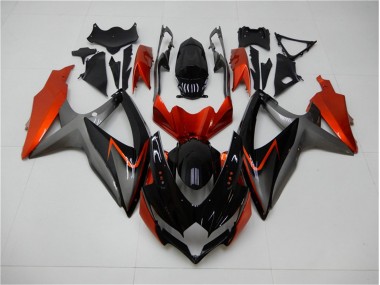 ABS 2008-2010 Black Orange Grey Suzuki GSXR 600/750 Motorbike Fairing Kits Canada