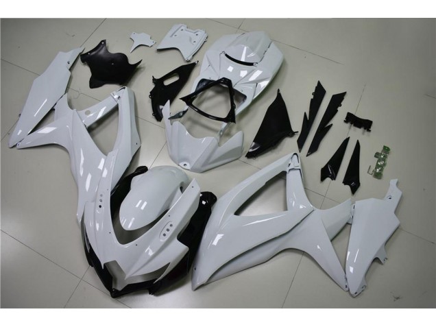 ABS 2008-2010 Glossy White Suzuki GSXR 600/750 Motorcycle Fairing Canada ABS 2008-2010 Glossy White Suzuki GSXR 600/750 Motorcycle Fairing Canada