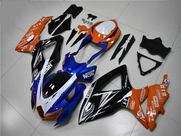 ABS 2008-2010 Blue Orange Suzuki GSXR 600/750 Motorcycle Fairings Kit Canada ABS 2008-2010 Blue Orange Suzuki GSXR 600/750 Motorcycle Fairings Kit Canada
