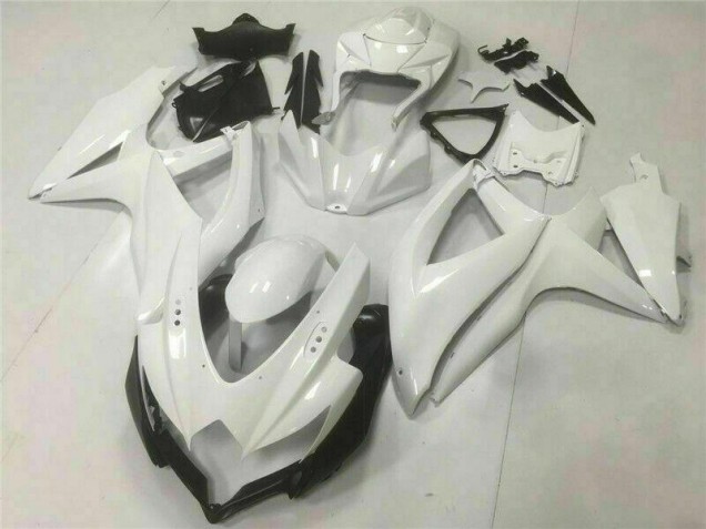 ABS 2008-2010 White Suzuki GSXR 600/750 Motorcylce Fairings Canada ABS 2008-2010 White Suzuki GSXR 600/750 Motorcylce Fairings Canada