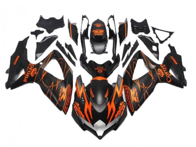 ABS 2008-2010 Black Orange Suzuki GSXR 600/750 Bike Fairings Canada ABS 2008-2010 Black Orange Suzuki GSXR 600/750 Bike Fairings Canada