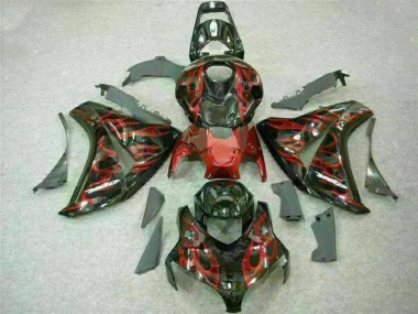 ABS 2008-2011 Red Flame Honda CBR1000RR Motorbike Fairing Canada