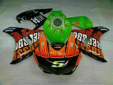 ABS 2008-2011 Green Orange Honda CBR1000RR Motorcycle Fairings Kits Canada