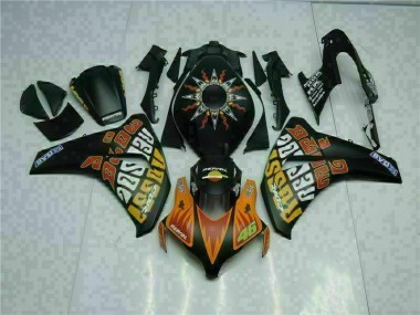 ABS 2008-2011 Orange Black Honda CBR1000RR Motorcyle Fairings Canada