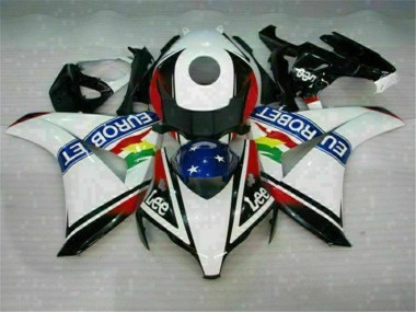 ABS 2008-2011 White Blue Red Eurobet Lee Honda CBR1000RR Motorcycle Fairing Kit Canada