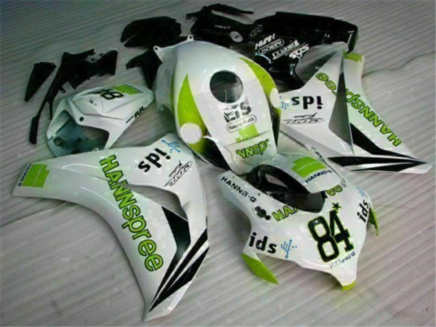 ABS 2008-2011 White Green Hannspree 84 Honda CBR1000RR Motorcycle Bodywork Canada ABS 2008-2011 White Green Hannspree 84 Honda CBR1000RR Motorcycle Bodywork Canada