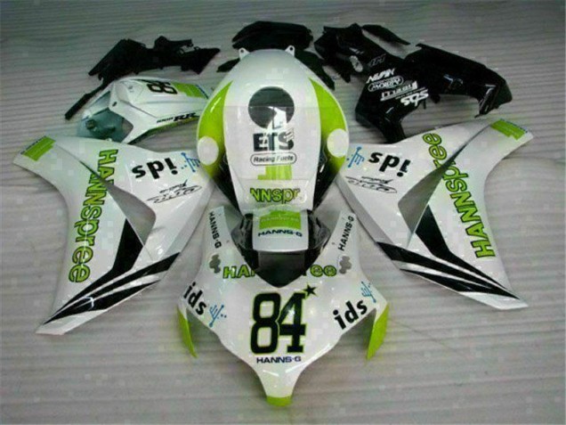 ABS 2008-2011 White Green Hannspree 84 Honda CBR1000RR Motorcycle Bodywork Canada ABS 2008-2011 White Green Hannspree 84 Honda CBR1000RR Motorcycle Bodywork Canada