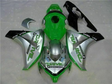 ABS 2008-2011 Green Silver Honda CBR1000RR Moto Fairings Canada