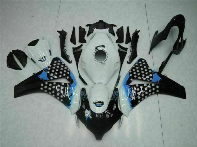 ABS 2008-2011 White Black Honda CBR1000RR Moto Fairings Canada ABS 2008-2011 White Black Honda CBR1000RR Moto Fairings Canada