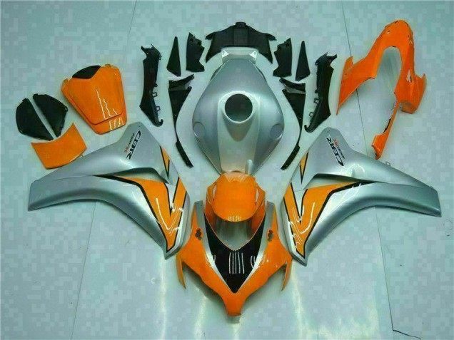 ABS 2008-2011 Orange Silver Honda CBR1000RR Motorcyle Fairings Canada ABS 2008-2011 Orange Silver Honda CBR1000RR Motorcyle Fairings Canada