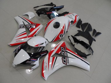 ABS 2008-2011 White Red HRC Honda CBR1000RR Bike Fairings Canada