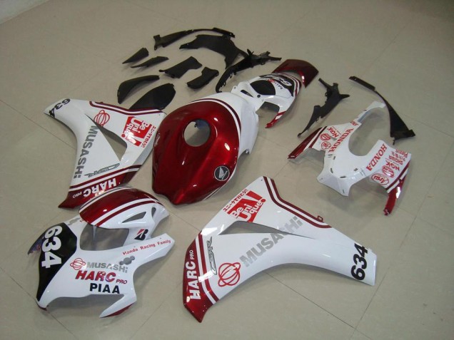 ABS 2008-2011 White Red HARC Pro PIAA 634 Honda CBR1000RR Motorcylce Fairings Canada ABS 2008-2011 White Red HARC Pro PIAA 634 Honda CBR1000RR Motorcylce Fairings Canada