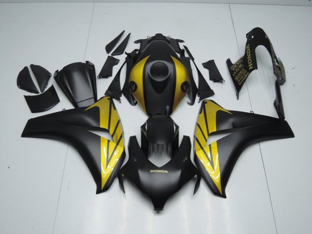 ABS 2008-2011 Matte Black and Gold Honda CBR1000RR Bike Fairings Canada ABS 2008-2011 Matte Black and Gold Honda CBR1000RR Bike Fairings Canada