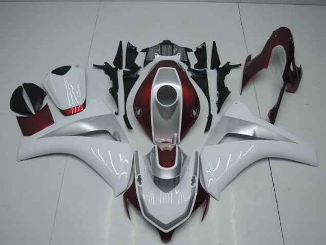 ABS 2008-2011 Red White and Silver Honda CBR1000RR Bike Fairing Canada ABS 2008-2011 Red White and Silver Honda CBR1000RR Bike Fairing Canada
