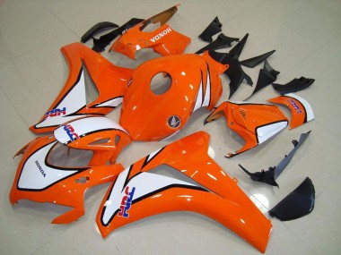 ABS 2008-2011 Sunset Orange HRC Honda CBR1000RR Motorcycle Fairings Kit Canada